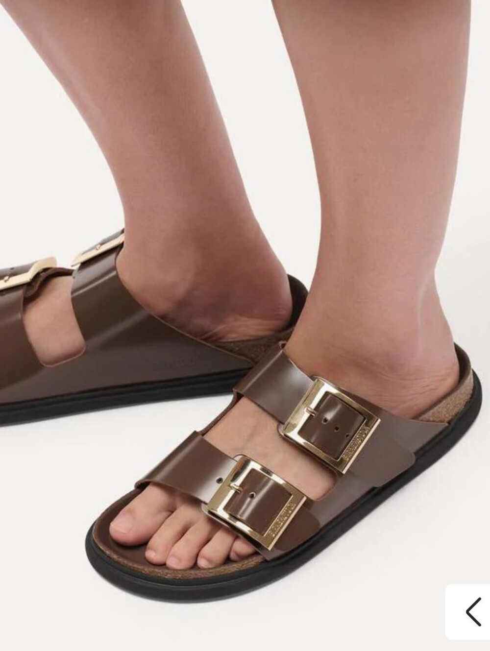 Arizona Droplet Buckle Slide Sandal High Shine Carafe EU39 8-8.5